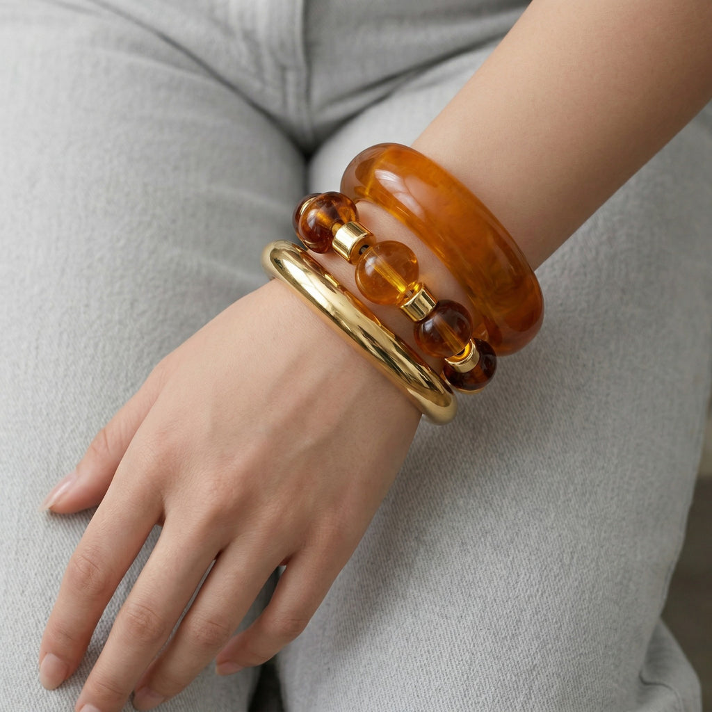 acrylic marbled swirl effect