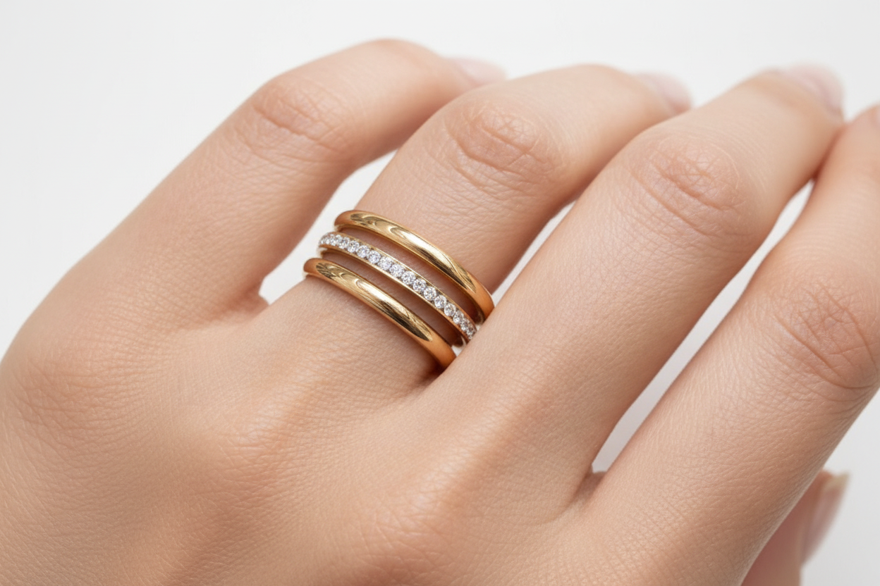 Triple stack ring